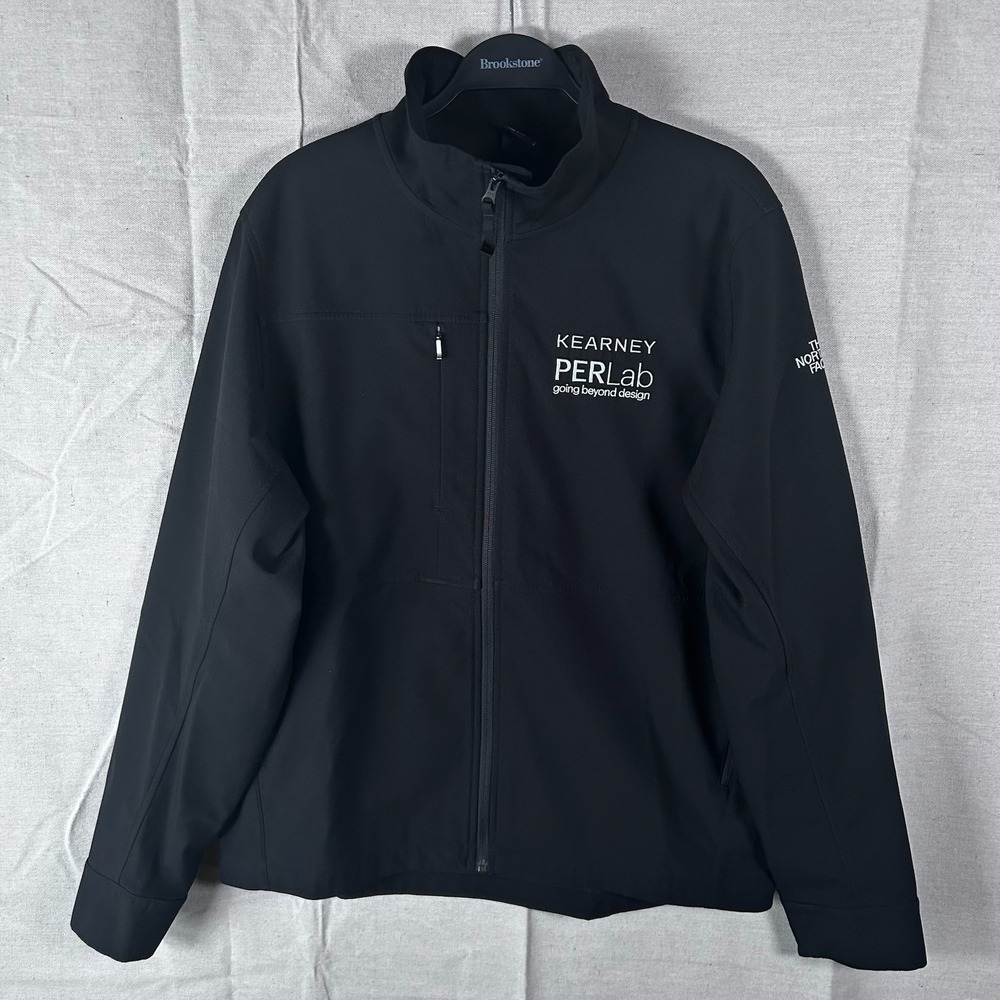 The North Face PERLab Mens Large Black Softshell Full Zip Jacket‎ NF0A3LHC